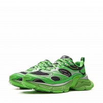 Кроссовки Li-Ning Y2K Meadow Green ярко-зеленые с черной сеткой и серебром фото
