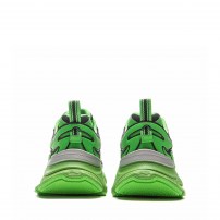 Кроссовки Li-Ning Y2K Meadow Green ярко-зеленые с черной сеткой и серебром фото