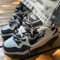Кеды Li-Ning Journey 2.0 белые с черными вставками и плетеными шнурками фото