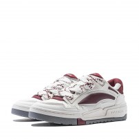 Кеды Li-Ning Zhengcheng V2 Off White бордовые с кремовой подошвой фото