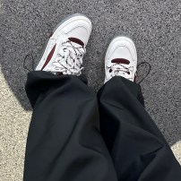 Кеды Li-Ning Zhengcheng V2 Off White бордовые с кремовой подошвой фото
