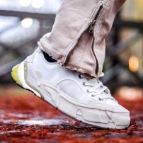 Кеды Li-Ning Wuji Cream кремовые замшевые с белой подошвой фото