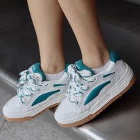Кеды Li-Ning Zhengcheng V2 белые с голубыми и зелеными вставками фото