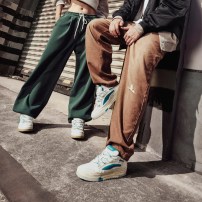Кеды Li-Ning Zhengcheng V2 белые с голубыми и зелеными вставками фото