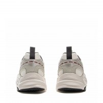Кроссовки Li-Ning Meteor белые с серыми вставками на массивной подошве фото