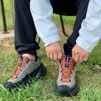 Кроссовки Li-Ning CF Pro V2 чайно-зеленые с черным трейловые фото