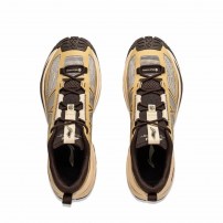 Кроссовки Li-Ning AHTV015 хаки оливковые с бежевой трейловой подошвой фото