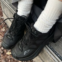 Кроссовки Li-Ning CF SE Dark Night черные тотально трейловые фото