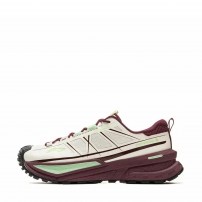 Кроссовки Li-Ning CF SE кремово-фиолетовые с зеленым акцентом фото