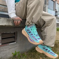 Кроссовки Li-Ning CF SE Porcelain Green фарфорово-зеленые с серым фото