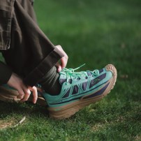Кроссовки Li-Ning CF SE Porcelain Green фарфорово-зеленые с серым фото