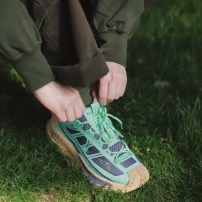 Кроссовки Li-Ning CF SE Porcelain Green фарфорово-зеленые с серым фото