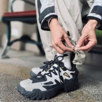Кроссовки Li-Ning CF Linchuan черно-кремовые с крупной подошвой фото