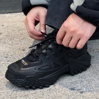Кроссовки Li-Ning CF Linchuan черно-серые с каменной текстурой фото