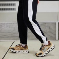 Кроссовки Li-Ning Scenery Mustard горчично-коричневые с фиксатором шнурка фото