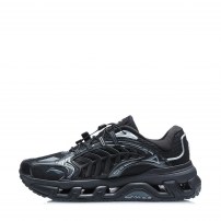 Кроссовки Li-Ning Scenery Ebony черные с серебряными вставками фото