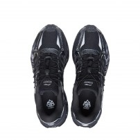 Кроссовки Li-Ning Scenery Ebony черные с серебряными вставками фото