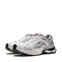 Кроссовки Li-Ning Renew Standard White серо-белые ретро-беговые фото