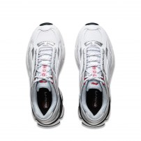 Кроссовки Li-Ning Renew Standard White серо-белые ретро-беговые фото