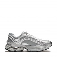 Кроссовки Li-Ning Renew Silver Gray серебристо-серые ретро-беговые