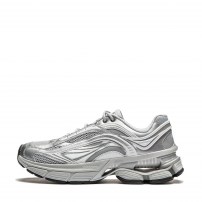 Кроссовки Li-Ning Renew Silver Gray серебристо-серые ретро-беговые фото