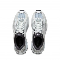Кроссовки Li-Ning Renew Cloud Porcelain Blue голубые ретро-беговые фото