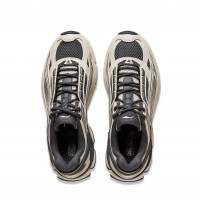 Кроссовки Li-Ning Renew Moonlight серо-черные ретро-беговые фото