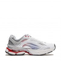 Кроссовки Li-Ning Renew Cloud White белые с розовыми вставками и красной подошвой