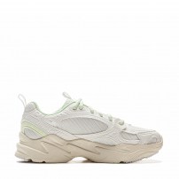 Кроссовки Li-Ning Meteor Crystal White белые с лаймовыми акцентами