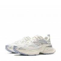 Кроссовки Li-Ning Y2K Milky White молочные с аврора-синими и серебряными вставками фото