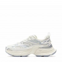 Кроссовки Li-Ning Y2K Milky White молочные с аврора-синими и серебряными вставками фото