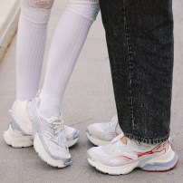 Кроссовки Li-Ning Y2K Cream кремово-серебряные с розовым золотом фото
