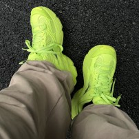 Кроссовки Li-Ning Y2K Acid Green кислотно-зеленые тотально фото
