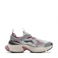 Кроссовки Li-Ning Y2K Creamy White кремово-сливовые с серебром