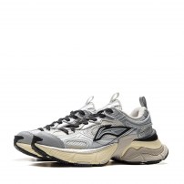 Кроссовки Li-Ning Y2K Silver серебряно-молочные металлические фото