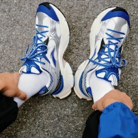 Кроссовки Li-Ning Y2K Milky White молочные с мечтательно-голубыми вставками фото