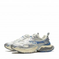 Кроссовки Li-Ning Mother Of Pearl перламутровые с синими контурами фото
