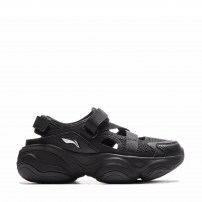 Кроссовки Li-Ning Honey Dark Night черные с рельефной массивной подошвой