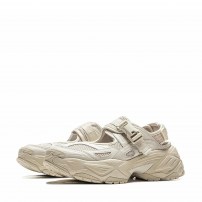 Кроссовки-мюли Li-Ning Brown Sugar кремовые с металлической пряжкой фото