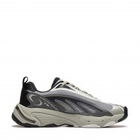Кроссовки Li-Ning 2K Butterfly серо-снежные с лаймовым акцентом