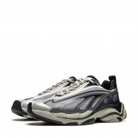 Кроссовки Li-Ning 2K Butterfly серо-снежные с лаймовым акцентом фото