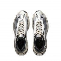 Кроссовки Li-Ning 2K Butterfly серо-снежные с лаймовым акцентом фото