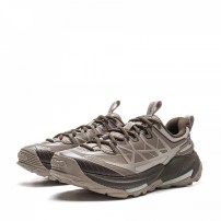 Кроссовки треккинговые Li-Ning CF Su Yijie 2.0 бежево-коричневые с треугольным узором и петлей фото