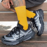 Кроссовки треккинговые Li-Ning CF Su Yijie 2.0 черные с серебристой геометрической графикой фото