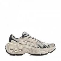 Кроссовки Li-Ning ACE 3.0 молочно-белые с серыми вставками и скульптурной подошвой с арочными вырезами