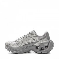 Кроссовки Li-Ning ACE 3.0 тонально-серые с фактурной сеткой и скульптурной платформой с вырезами фото