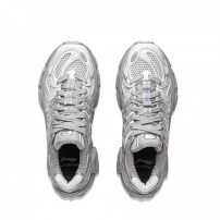 Кроссовки Li-Ning ACE 3.0 тонально-серые с фактурной сеткой и скульптурной платформой с вырезами фото