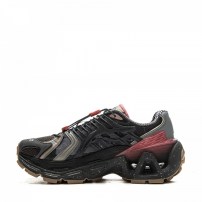 Кроссовки Li-Ning ACE 3.0 x Staple черные с бордовыми вставками и надписью STUMBLE на подошве фото