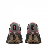 Кроссовки Li-Ning ACE 3.0 x Staple черные с бордовыми вставками и надписью STUMBLE на подошве фото