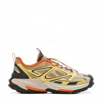 Кроссовки треккинговые Li-Ning Yijie 2.0 V2 желто-лаймовые с ярко-оранжевым воротником и шнуром